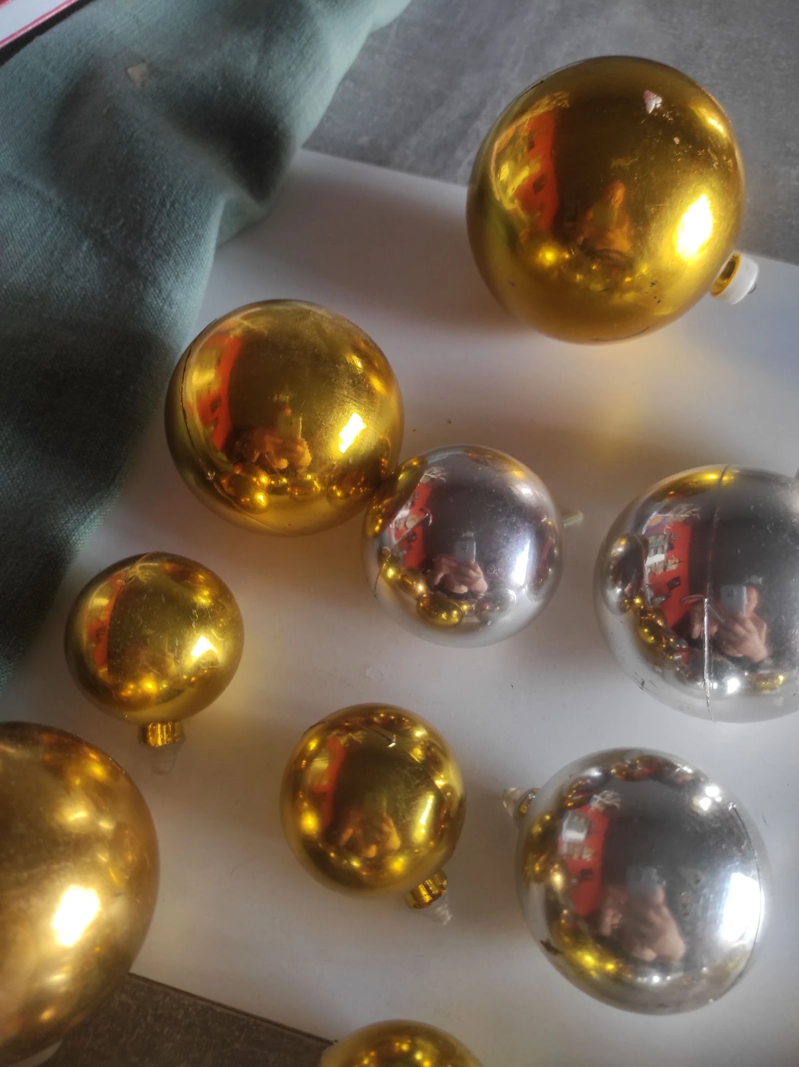 Lote 21 verschillende kerstballen – photo 6
